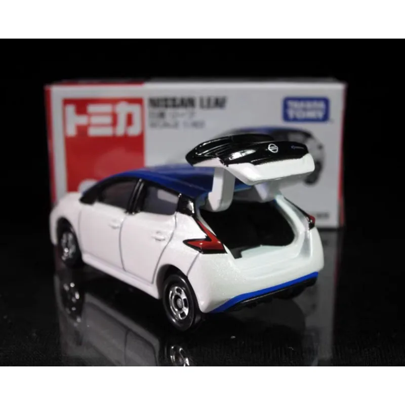 Voiture Miniature TOMY Tomica Nissan Leaf #93 - Échelle 1/63, Couleur Blanche, Diecast