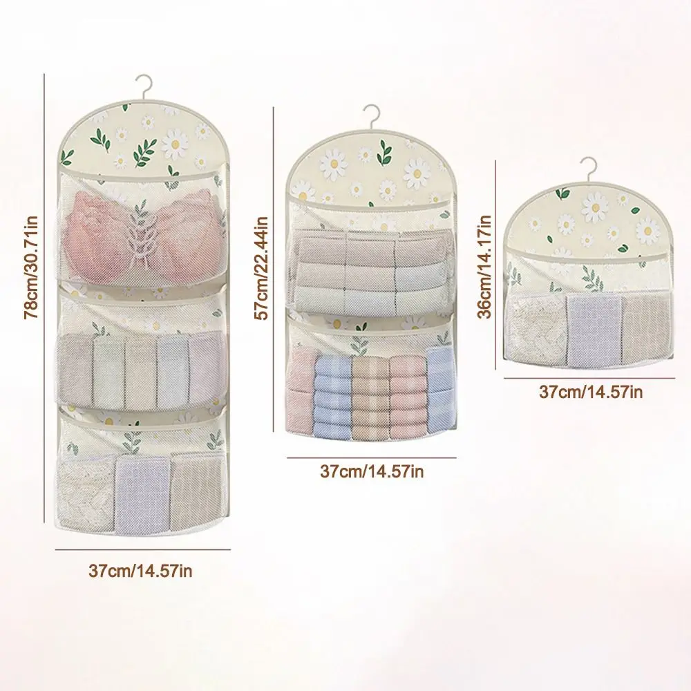 Reusable Beige Polyester Storage Mesh Bag for Home Organization