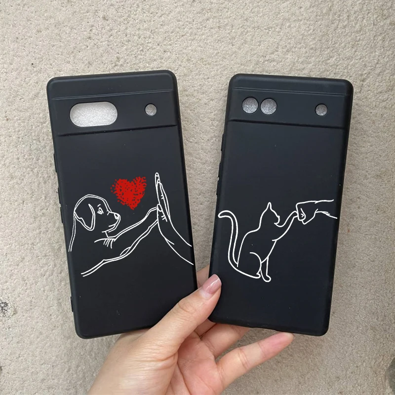 Pet-Themed Silicone Phone Case - Soft Clear Shockproof Cover