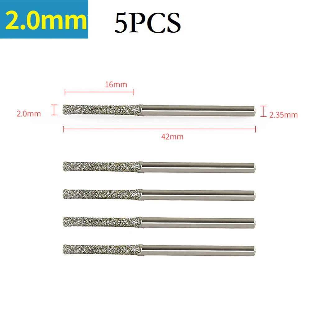 Bohren von Schmuck, Bohren von Glas, diamantbeschichtete Bohrer, Schmuckbohrer, 1,0 mm Kopfdurchmesser, 1,2 mm Kopfdurchmesser – Detail 29