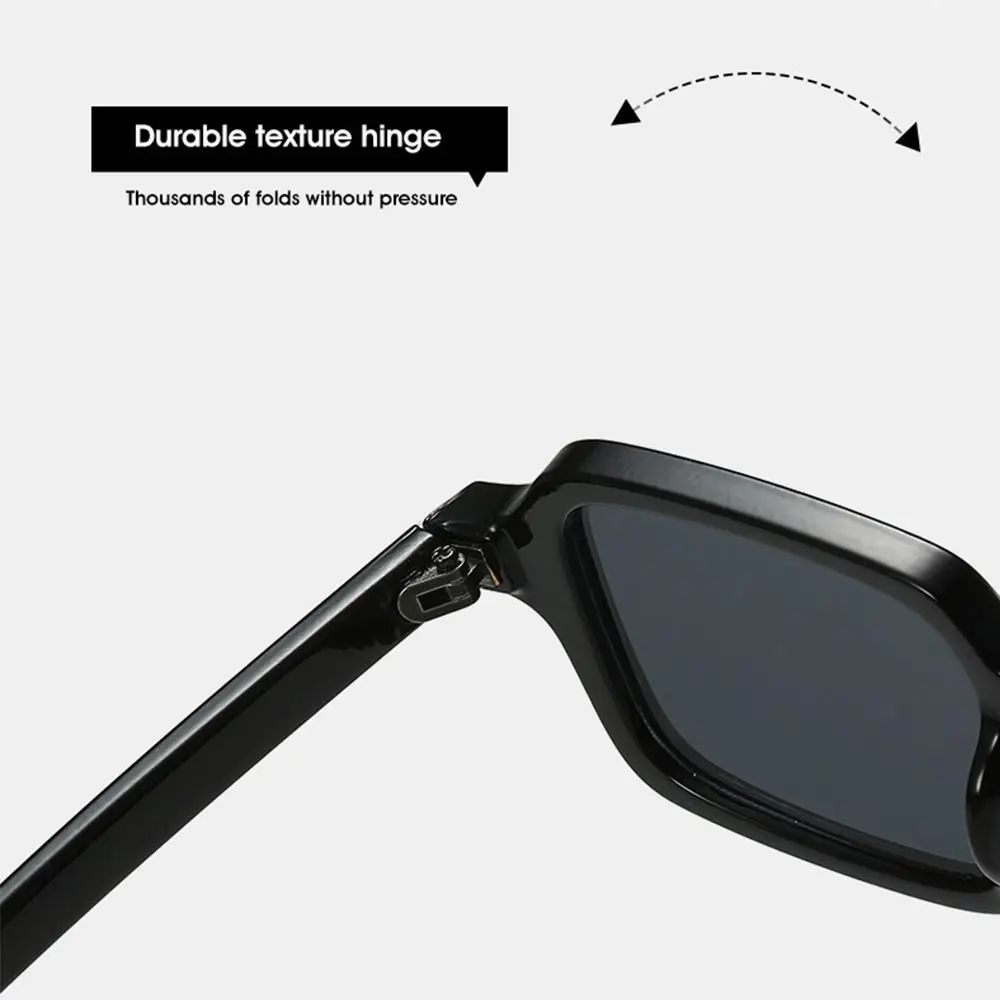 Eyewear Gradient UV400 Women Shades Men Sun Glasses Rivets Decoration Square Sunglasses