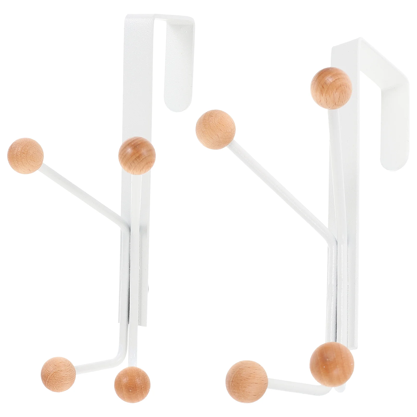 

2pcs Practical Glass Door Hook Punch Free Storage Hook Hanging Sundries Hook