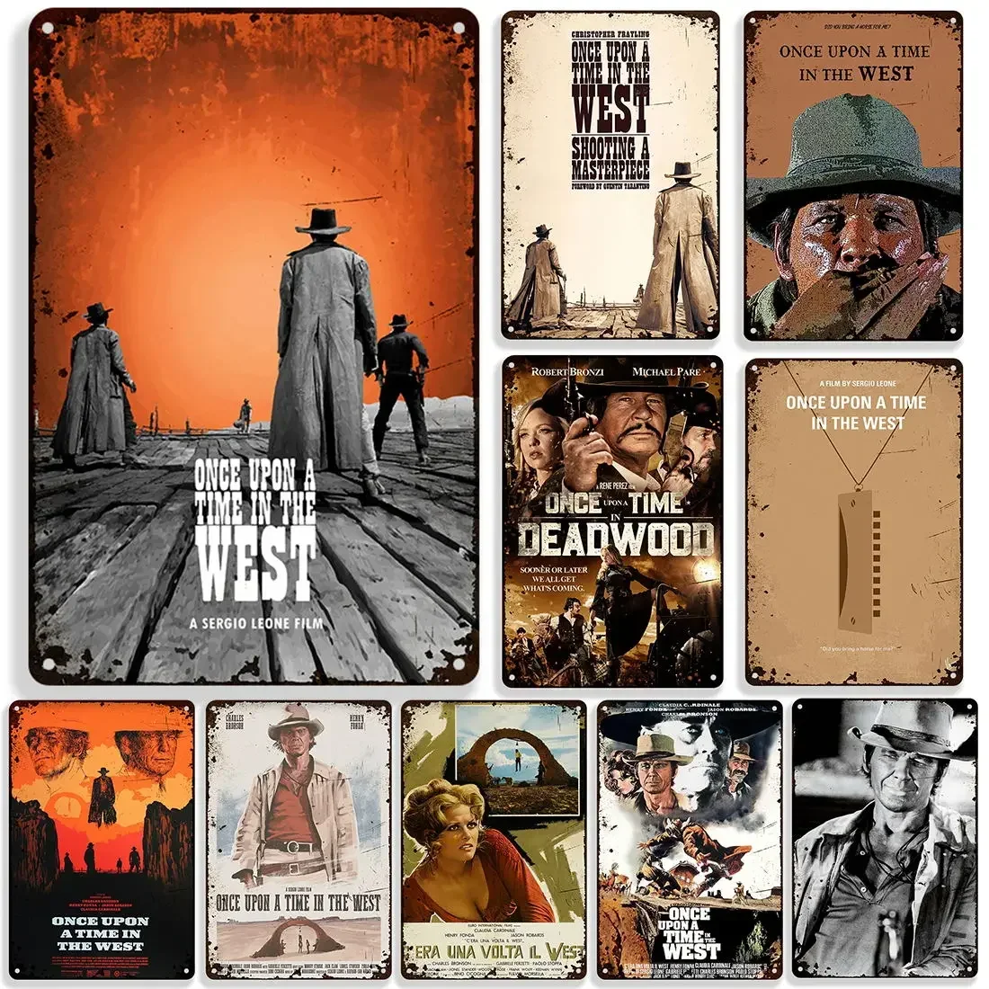 Poster De Film Il était Une Fois Dans L'Ouest - 50x70cm - Qualité HQ - Affiche Cinéma