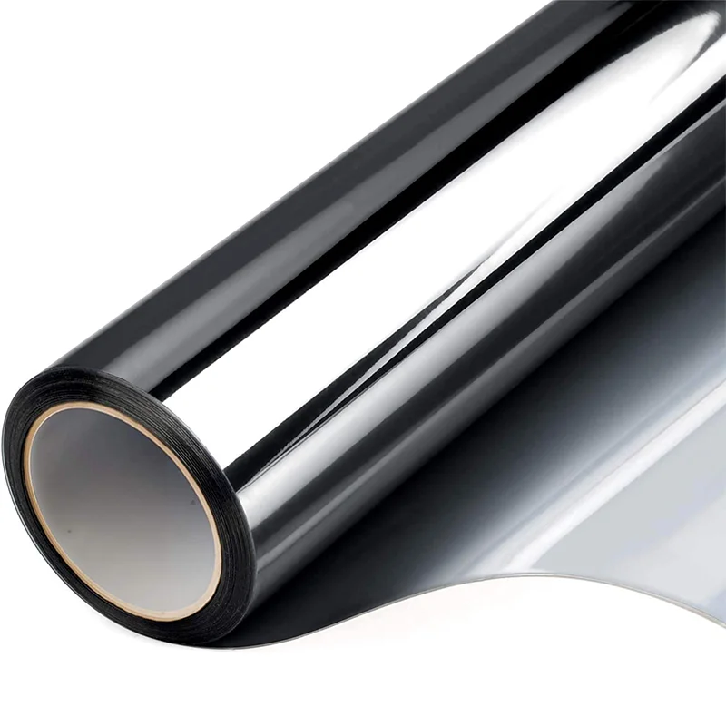 Silver Transparent Self-Adhesive UV-Proof Privacy Glass Film