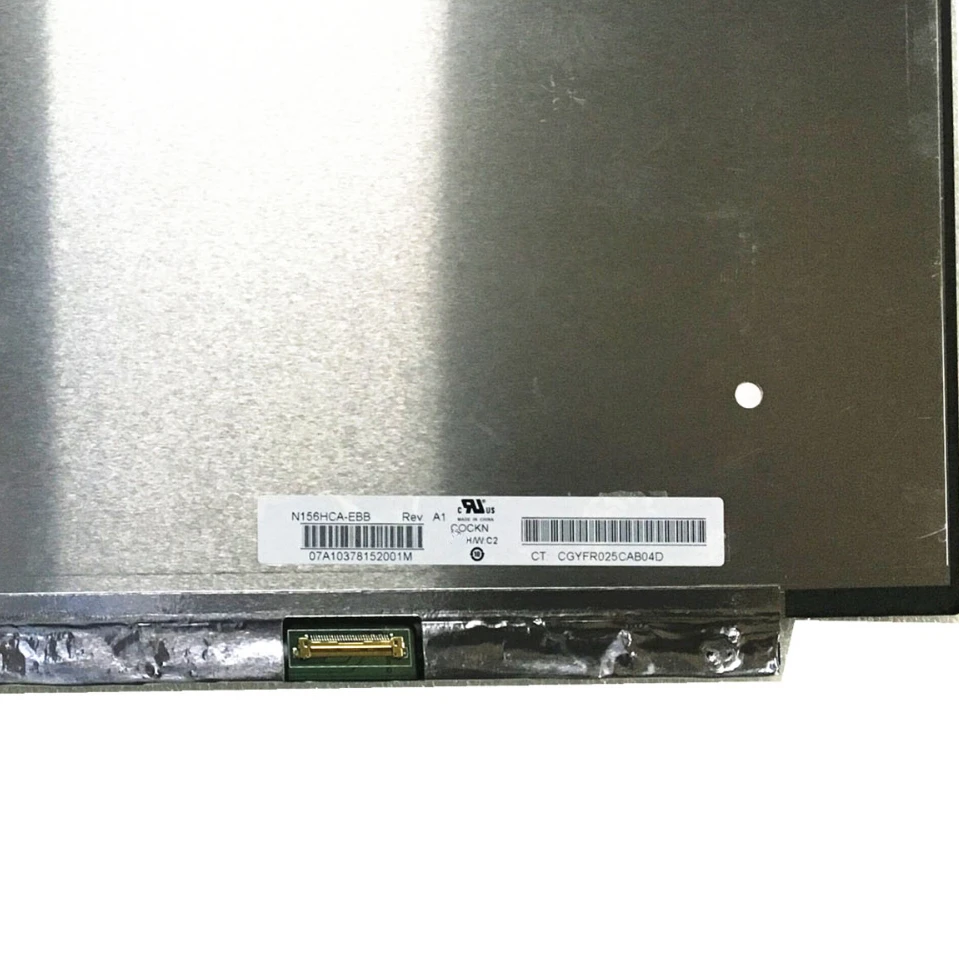 N156HCA-EBB N156HCA-EAB REV C1, EDP 디스플레이, LED 스크린 패널, 15.6 인치, 60Hz FHD, 1920 × 1080, 30 핀