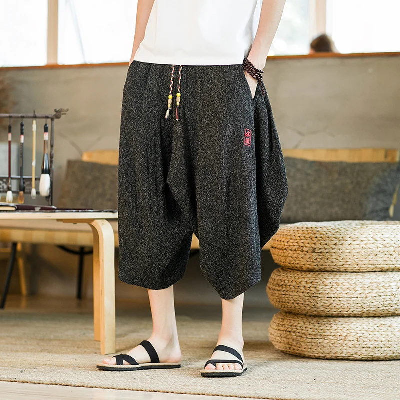 

Loose Trousers 5XL Vintage Sweatpants Men’s Streetwear 2022 Pants Male Casual Embroidery Harem Men Jogging Baggy Spring Summer