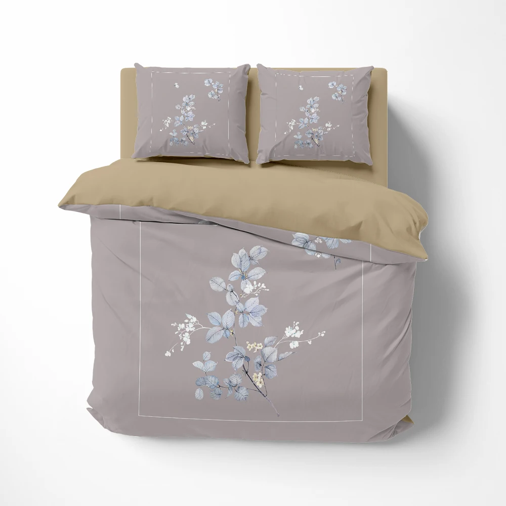 

Постельное белье в европейском стиле, роскошный комплект постельного белья из двух предметов, Королевский, односпальный, пододеяльник, Комплект постельного белья с 2 спальнями, домашний текстиль, коричневый цвет