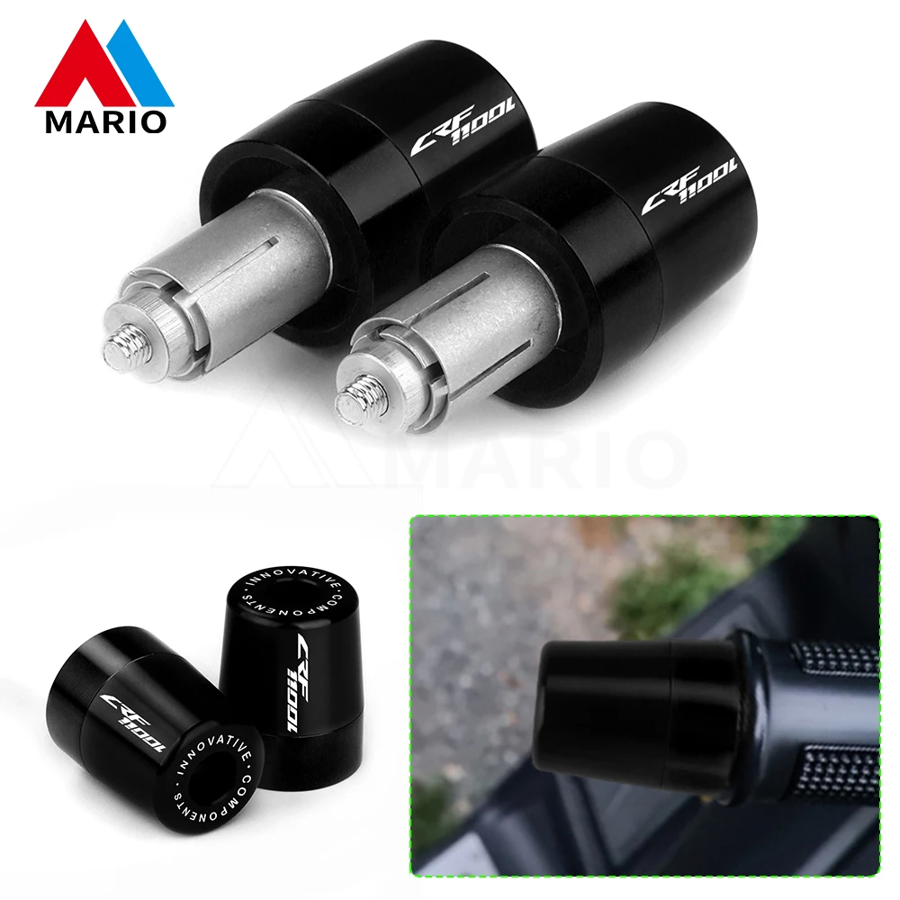 

Motorcycle Accessories CNC Aluminum Handlebar Grips Cover Handle Bar Cap End Plugs For Honda CRF1100L CRF 1100L crf1100l