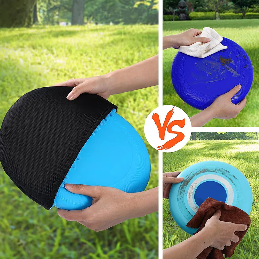 Disc Golf Cleaning Towel Case with Metal Clip and Microfiber Cloth Disc Golf Cleaning Tool Towel Case Cover