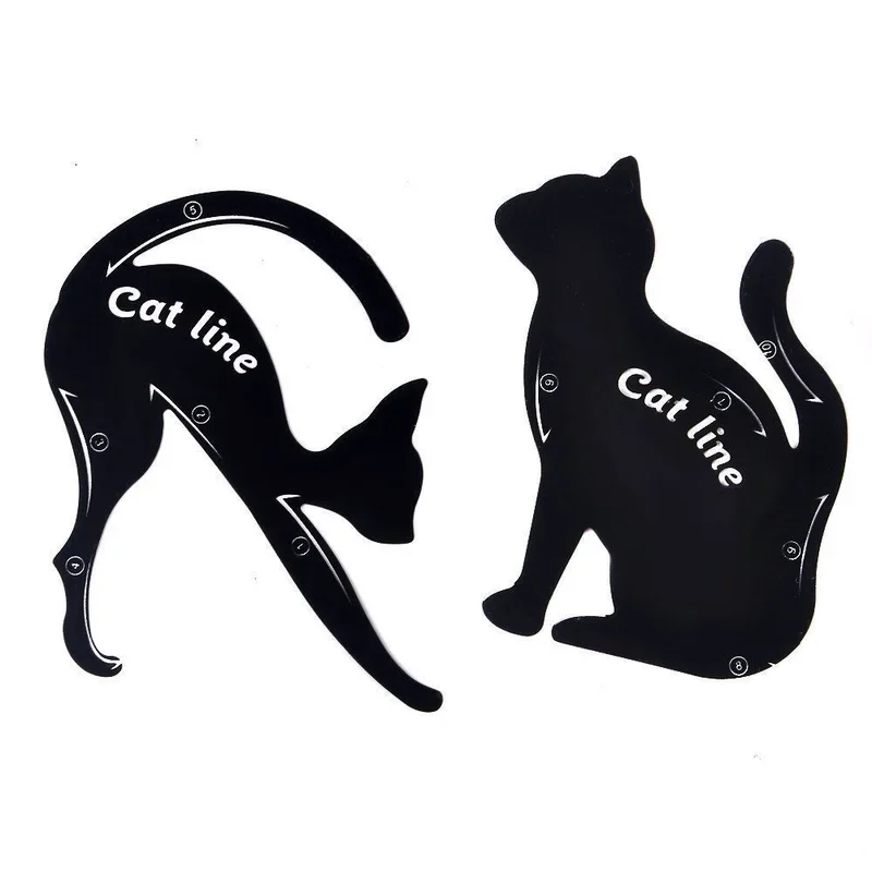 Eye Liner Makeup DIY Cat Eye Eyeliner Stencil Eyebrow Stencils Models Eyebrow Eyes Liner Template Shaper 2 pcs/set for makeup tools,eyebrow stencil tool,eyeliner stencil tool,eye makeup tools