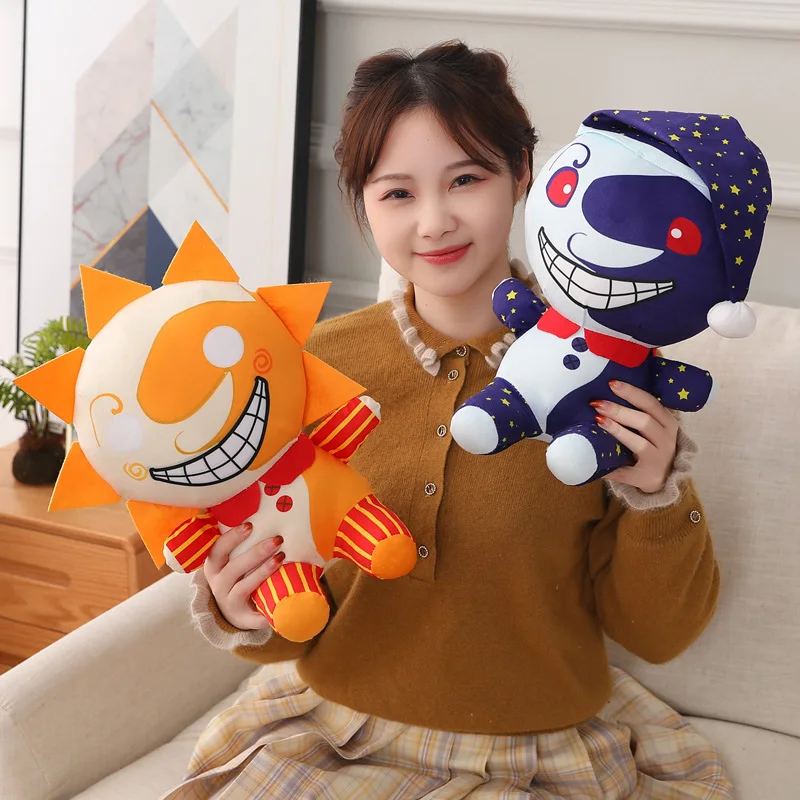 

New Fnaf Sundrop Plush Toys Security Breach Sunrise Sundrop FNAF BOSS sun moon joker Plush Toy Game Dolls Gift
