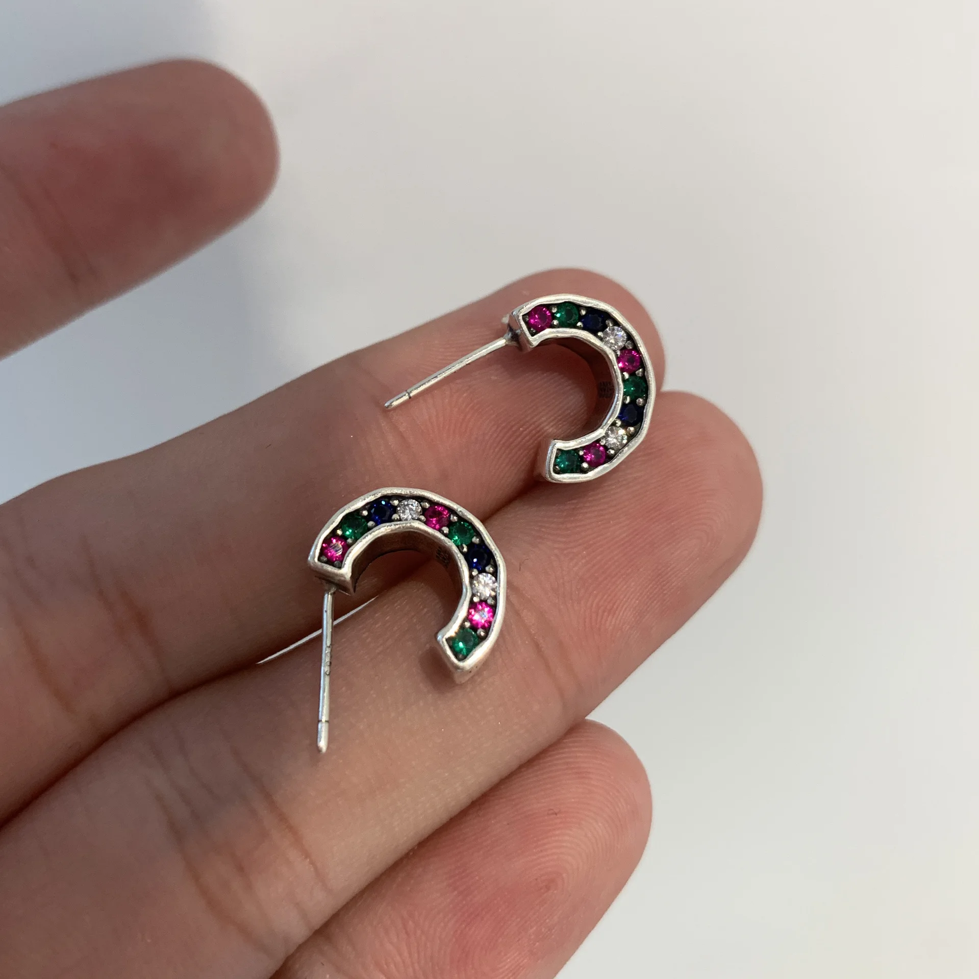 

100% Real 925 Sterling Silver Amethyst Gemstone Earring Wedding Aros Mujer Oreja Silver 925 Jewelry Orecchini Stud Earring Women