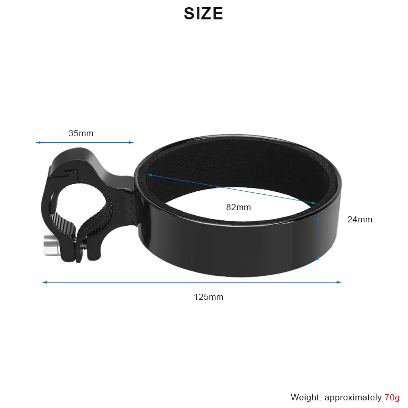 Porte-gourde Pour Vélo En Alliage D'aluminium - Universel, Diamètre 76 Mm - Pour VTT, Vélo De Route, Ville - 5