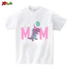 Dinosaur T Shirt Family Gift Birthday Shirt Cartoon Dinosaur Party Custom Name TShirt Girls Children Clothes Daddy Mommy Outfits 5