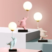 Cartoon Bear Table Lamps Boy Girl Bedroom Bedside Illumination Creative Study Reading Table Lights Children's Room Bear Lamp G9 1