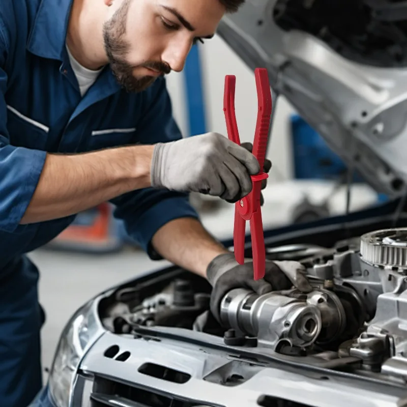 Hose Tube Clamp Pliers Cut Off Clip Tool Brake Fuel Water Line Clamp Pliers for Car Repair Hose Clamp Removal Hand Tool 3Pcs/Set