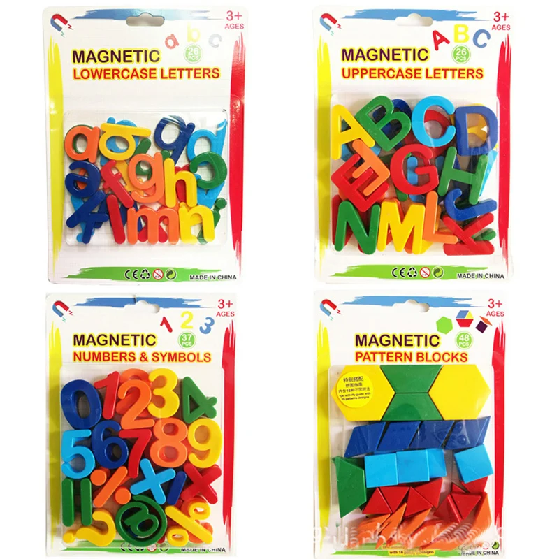26pcs Magnetic Learning Alphabet Letters Plastic Refrigerator Stickers Toddlers Kids Learning Spelling Counting Educational Toys 1