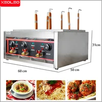 XEOLEO Electric Noodle Maker Pasta Cooker 6 Baskets Cooking Flour/Dumpling Machine Commercial Stainless steel Boiler for Kitchen 2