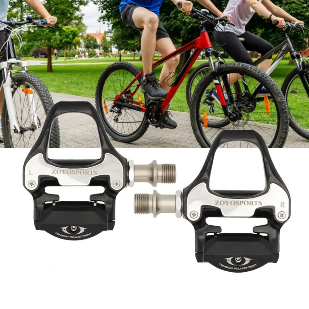 Ultraleve auto-travamento pedais bicicleta mtb sistema de tensão ajustável clipless pedais para bicicleta de estrada
