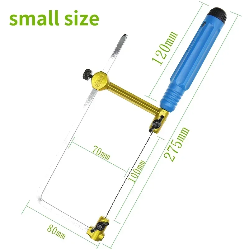 Mini U-Shape Adjustable Hand Saw Multi-Function Creative Stainless Steel Saw Handmade Small Jewelry Woodworking Hand Tools