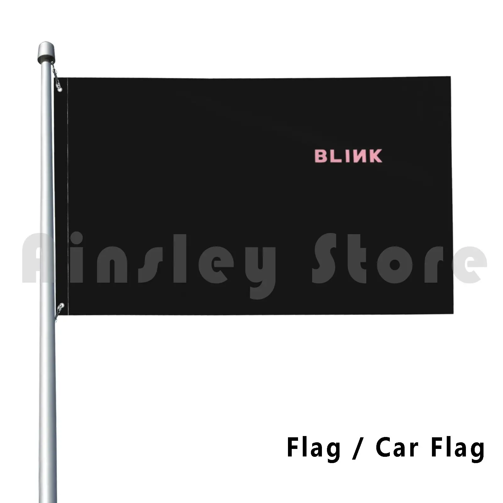 Pink Logo Outdoor Decor Flag Car Flag Blink Blink Stuff Blink Blink Manica Lunga Blink Blink Phone Skin