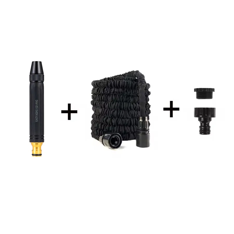 25FT-200FT Expandable Magic Hose Home Garden Watering Water Pipes Car Wash Cleaning Water Gun Gardening Supplies