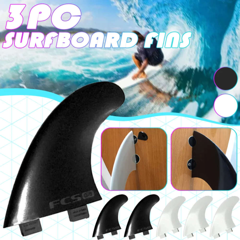 

3Pcs G5 Surf Fin PVC Surfboard Fins Tail Fin for Softboard Stand Up Paddle Board Nylon Surf Fins Water Surfing Accessories