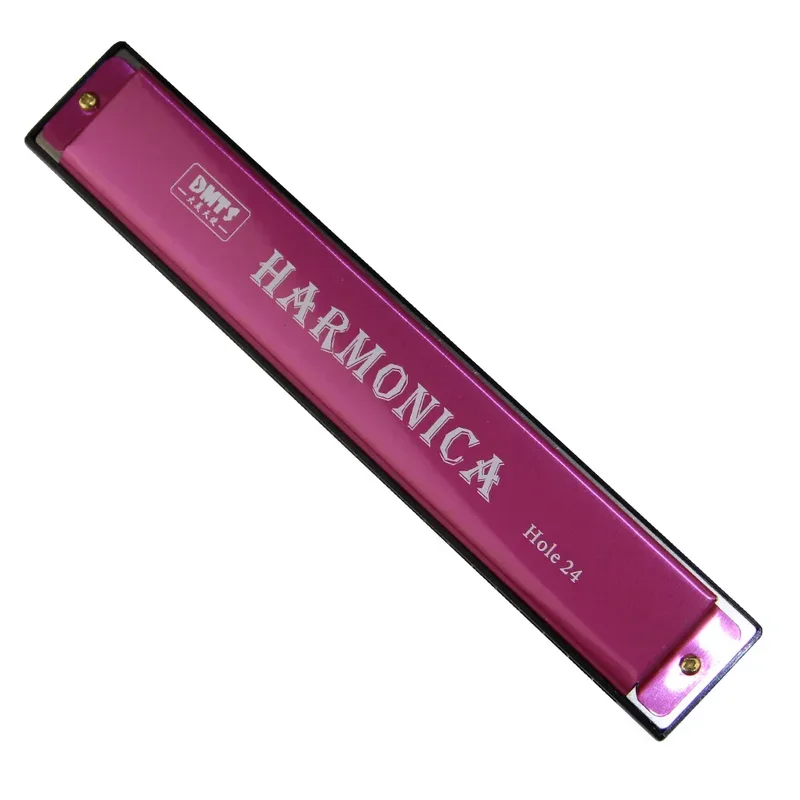 24 Holes Octave-tuned Metal Harmonica Key of C 1pcs