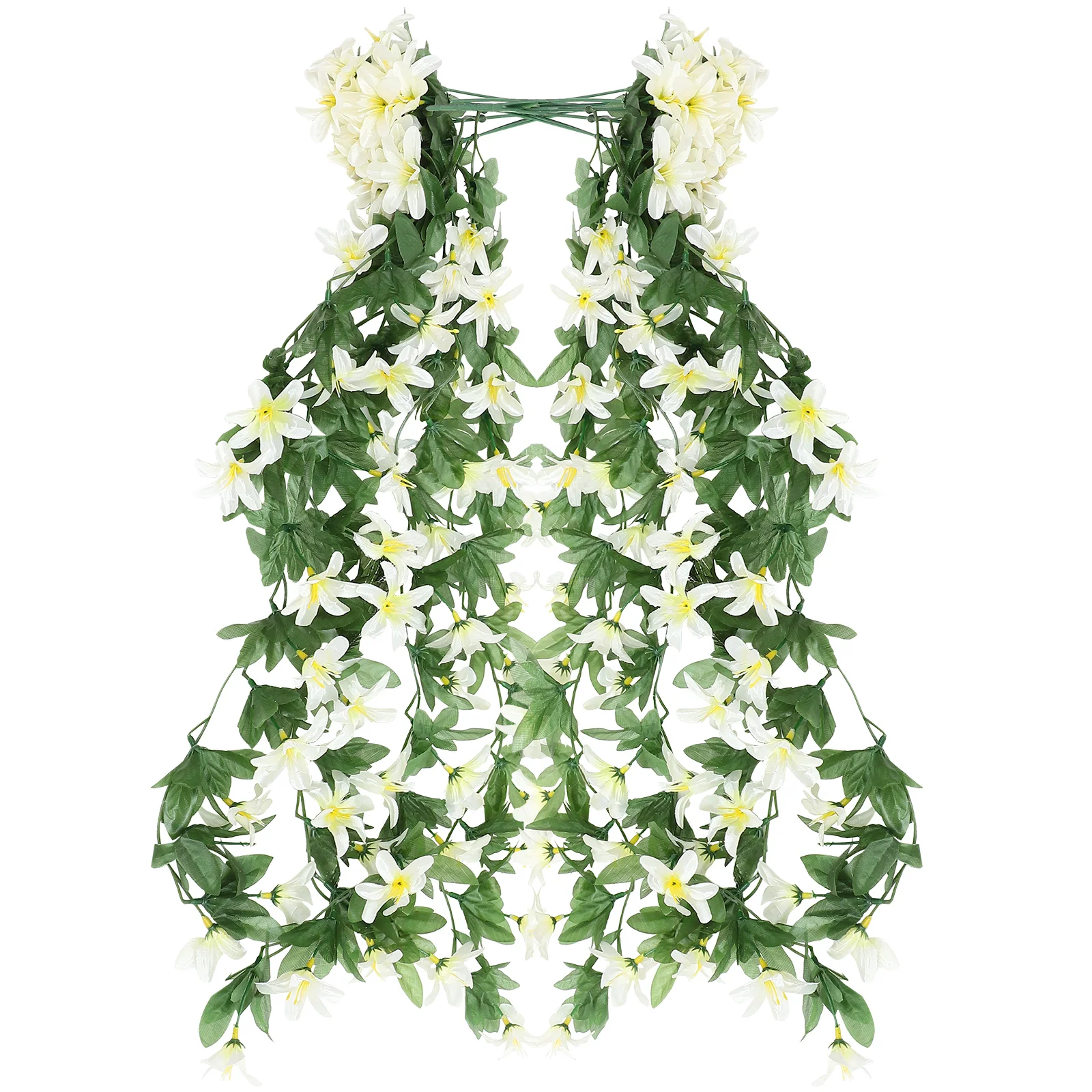 

2pcs Outdoor Wall Hanging Flower Decoration Fake Lily Flower Decor Wedding Party Layout