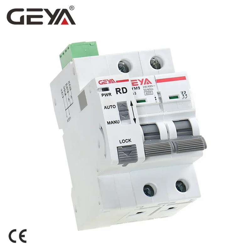 Geya-din Rail Gym9 2p Mcb com Dispositivo Autoreclose Disjuntor de Reconjunto Automático Smart Home Mcb Auto Religador