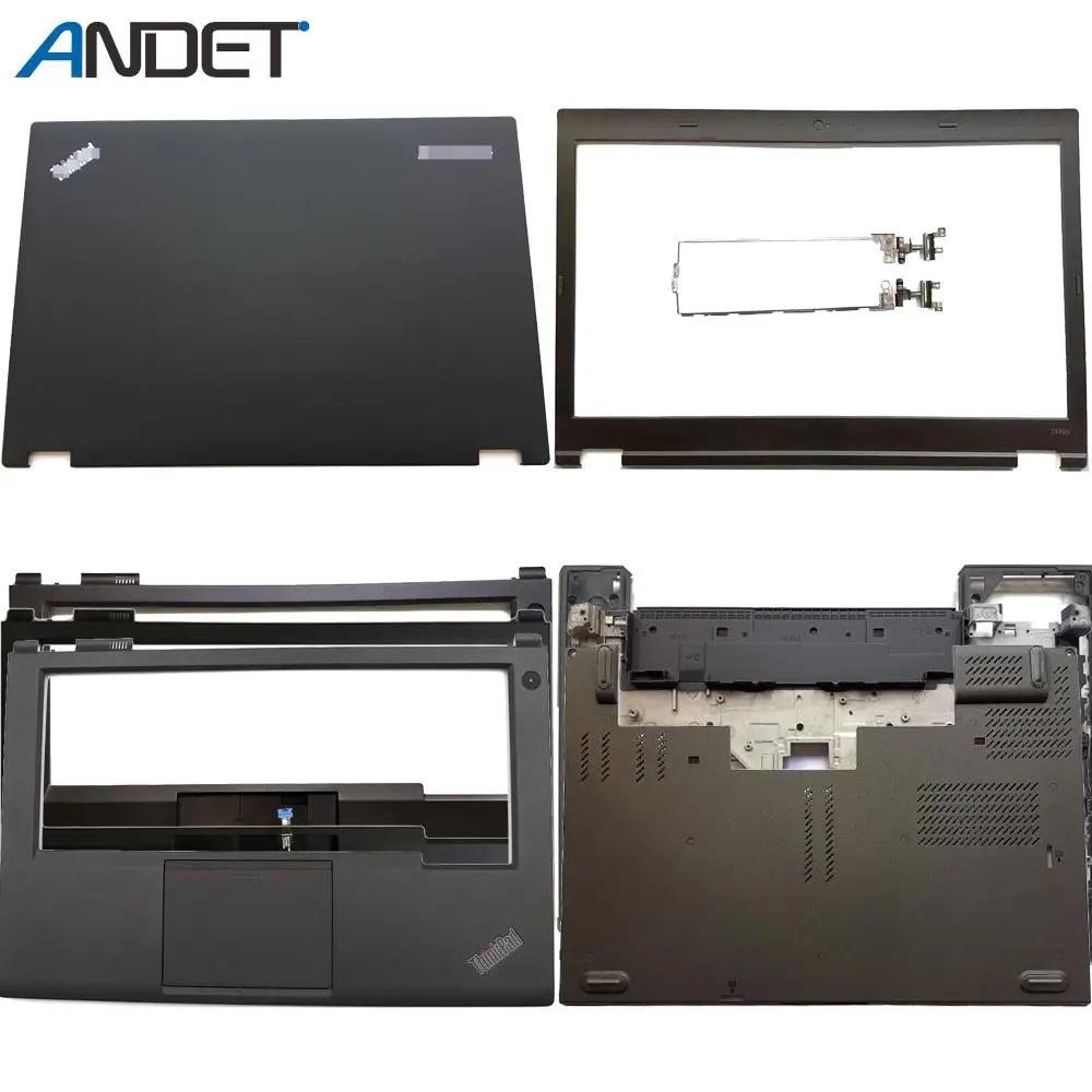 NEW Laptop LCD Back Cover/Front Bezel/Palmrest/Hinges/Bottom Base Lower Shell/Memory Door/Bracket For Lenovo ThinkPad T440P