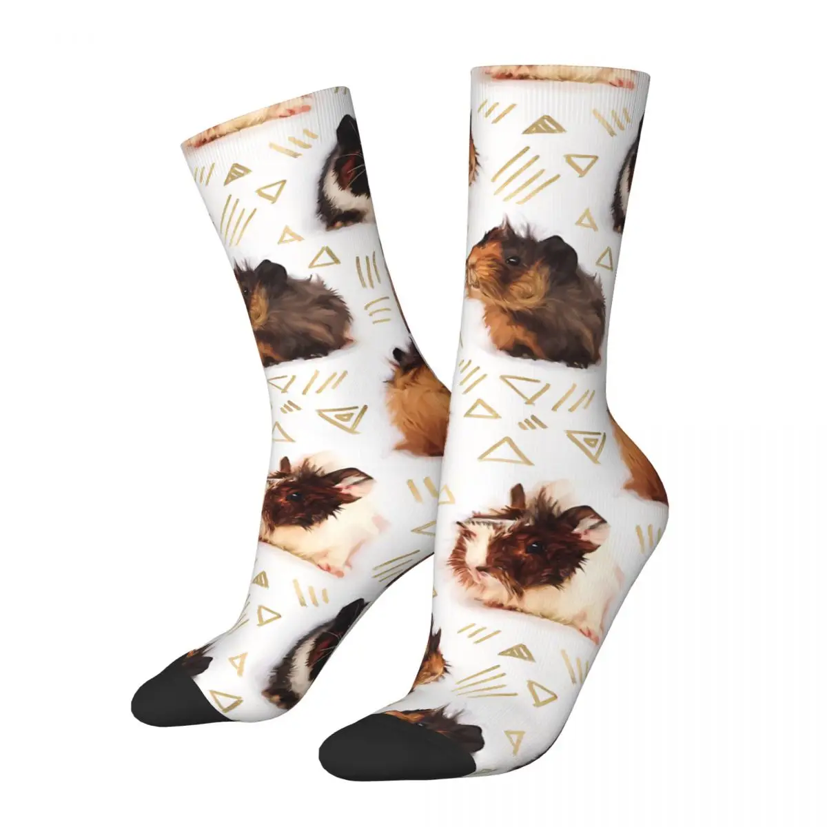 

Retro The Essential Guinea Pig Men's Socks Capybara Guinea Pig Unisex Hip Hop Seamless Printed Funny Crew Sock Gift