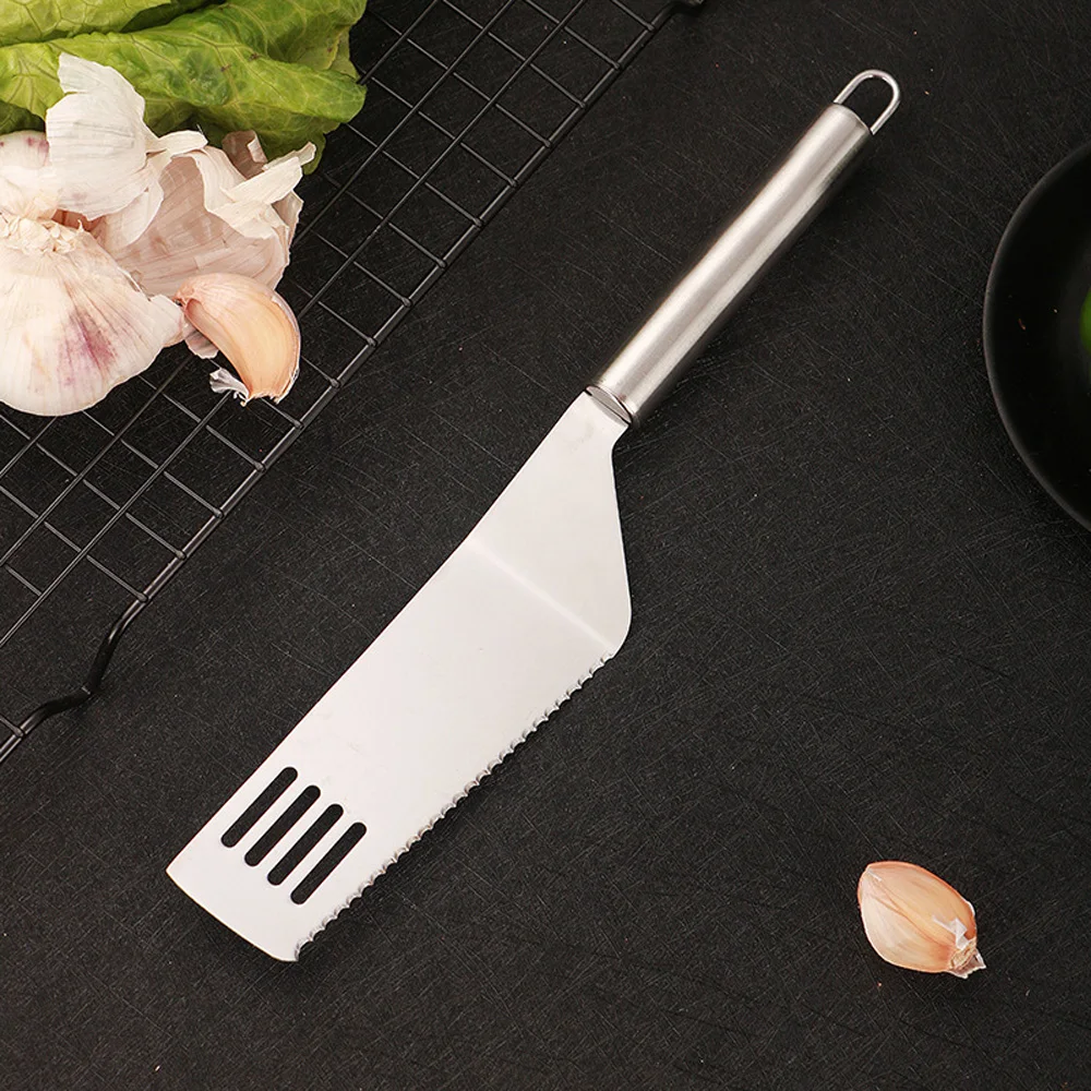 Stainless Steel Shovel Blade Kitchen Pie Server Pizza Spatula Baking Tool Cake Cutter