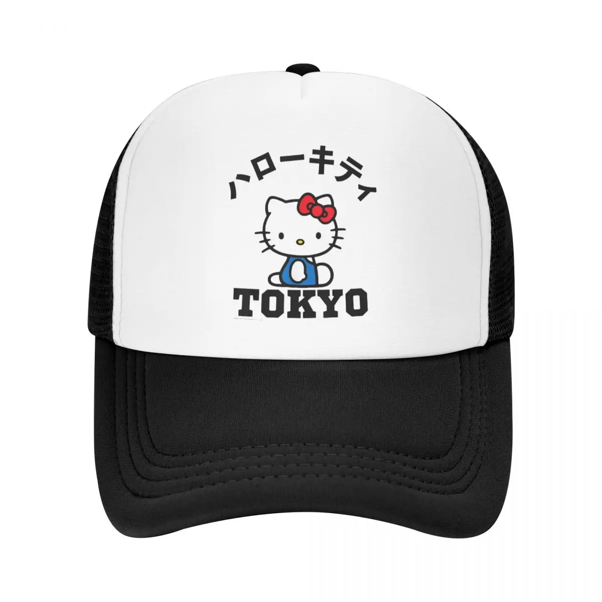 

Men Women Hello Kitty Tokyo Japanese Trucker Caps Outdoor Baseball Caps Snapback Caps Hat Worker Cap Breathable Sun Caps Summer
