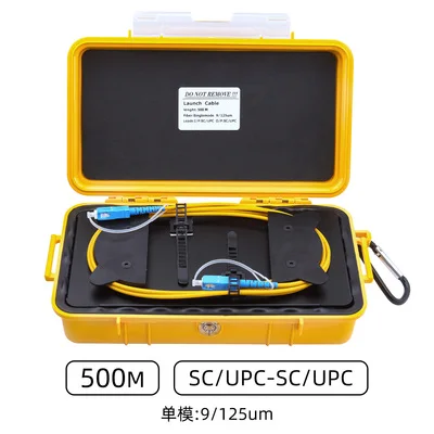 Otdr Fiber Tester Sc/Upc Otdr Launch Cable Box Sm 1310/1550Nm 500M 1000M 2000M