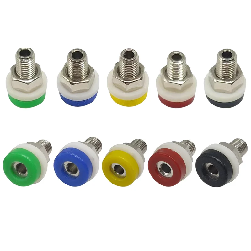 40pcs 2mm Banana Socket Binding Post Nut Banana Plug Jack Electrical Connector Terminal Test Hole DIY Parts