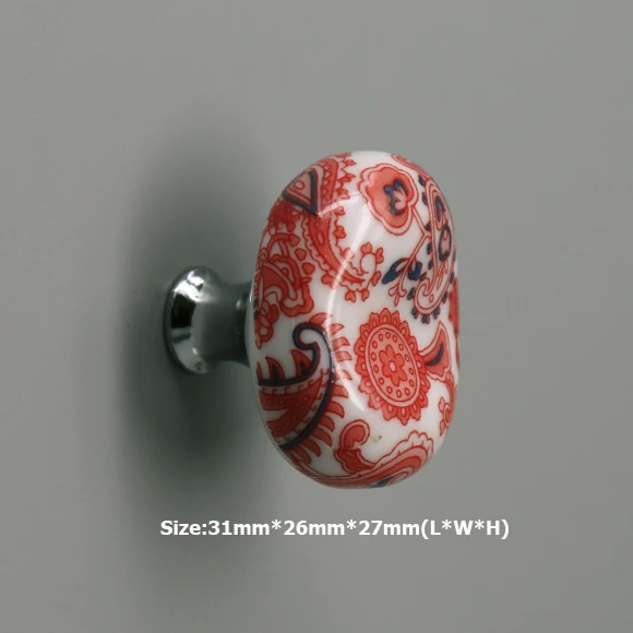 קרמיקה מגירת ידיות, צבעוני פורצלן קבינט ידיות לעיצוב בית, קרמיקה מלביש ידיות לילדים חדר, ארון