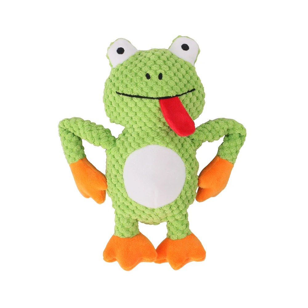 Green Frog Pet Dog Squeaky Sound Toy Cute Animal Small Dog Toy Puppy 5