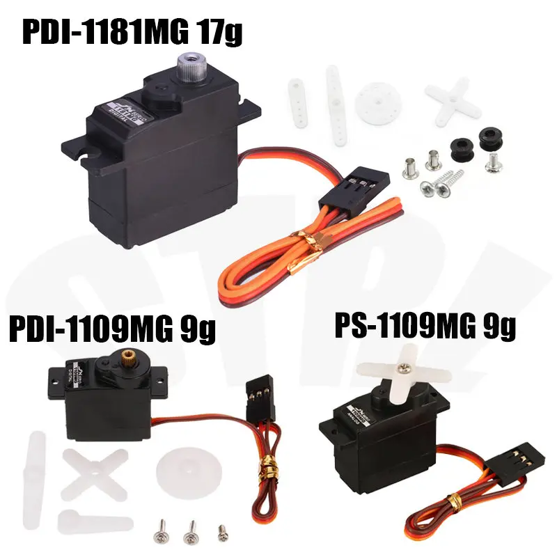 Jx Servo Pdi-1181Mg 17G Ps-1109Mg 9G 2.5Kg Sterzo In Metallo Adatto Per Mn Wpl Rc Car Rc Aircraft Upgrade Accessori