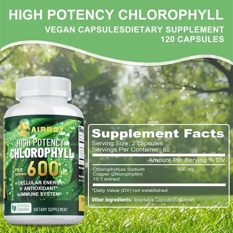 XEMENRY Chlorophyll 600mg Capsules