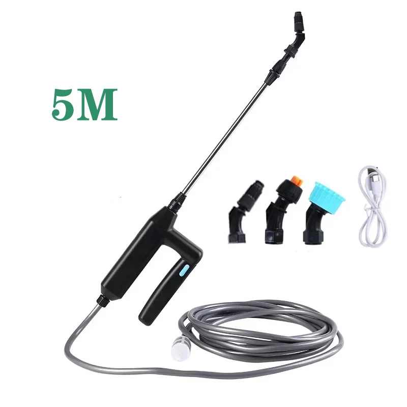 ตัวเลือกสินค้า โรงงานไฟฟ้า Sprayer Garden Sprayer 8M 5M 3M ท่อ 3 หัวฉีดแบบพกพาแบตเตอรี่รดน้ํา Wand YARD สนามหญ้าวัชพืชพืช