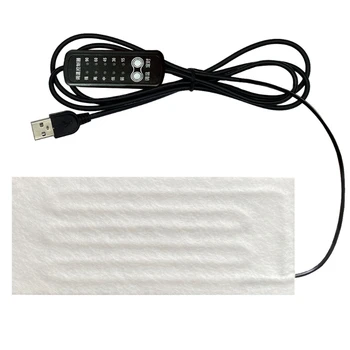 2024 New USB Heating Mat 5V Electric Heating Film Heater Pads for ​Vest Insoles Down for Jacket Winter Camping Warmer 1