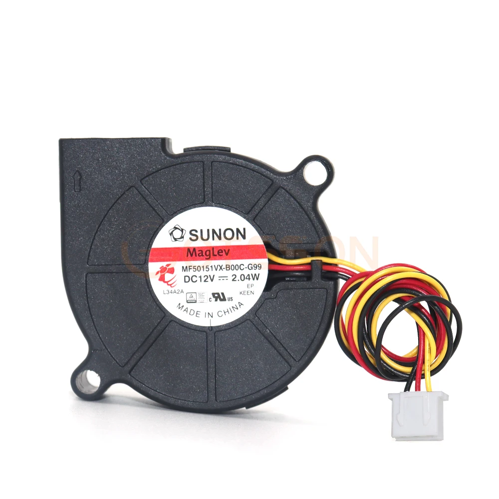 SUNON MF50151VX-B00C-A99 50mm DC 12V 2-Pin Cooling Fan - 50x50x15mm