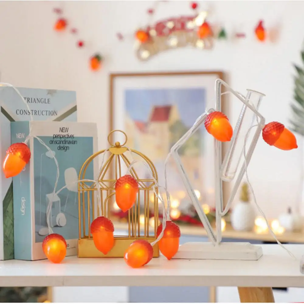 

Christmas Pinecone String Light Bell Lamp Pine Needle Decoration Lamp String Color Lamp String Home New Year 2022 Decoration