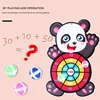 Montessori Dart Board Target Sports Games for Children 3-6 Years Outdoor Educational Toy with Sticky Balls Dart Board Game 3