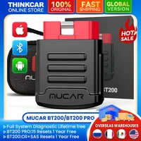 MUCAR BT200/BT200 Pro OBD2 Auto Scanner tool Code reader car scan SAS Oil 15 Resets full system automotive Diagnostic Tools 1