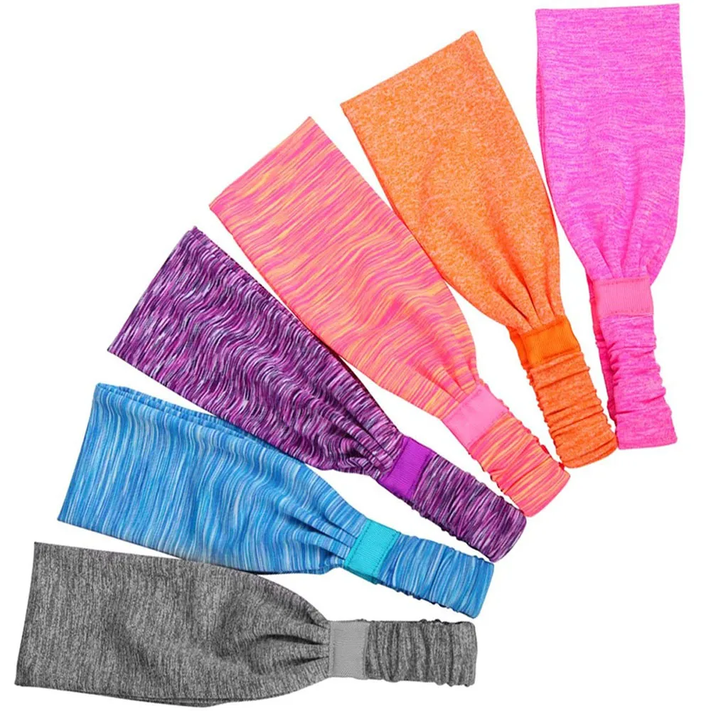 Sports Headbands Headbands for Yoga Workout Running Athletic Wear Wide Turban Headbands Headscarf For Men and Women