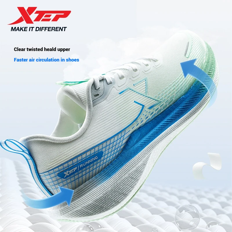 Xtep Kunpeng Running Shoes for Men 2025 Summer Shock-absorbing