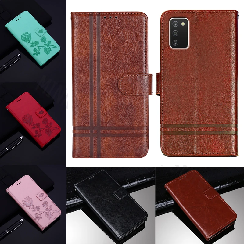 

For Samsung Galaxy A03s Case Flip Wallet Leather Phone Cover On Samsung A03s A 03S A03 S чехолна Magnetic Card Etui Book Funda