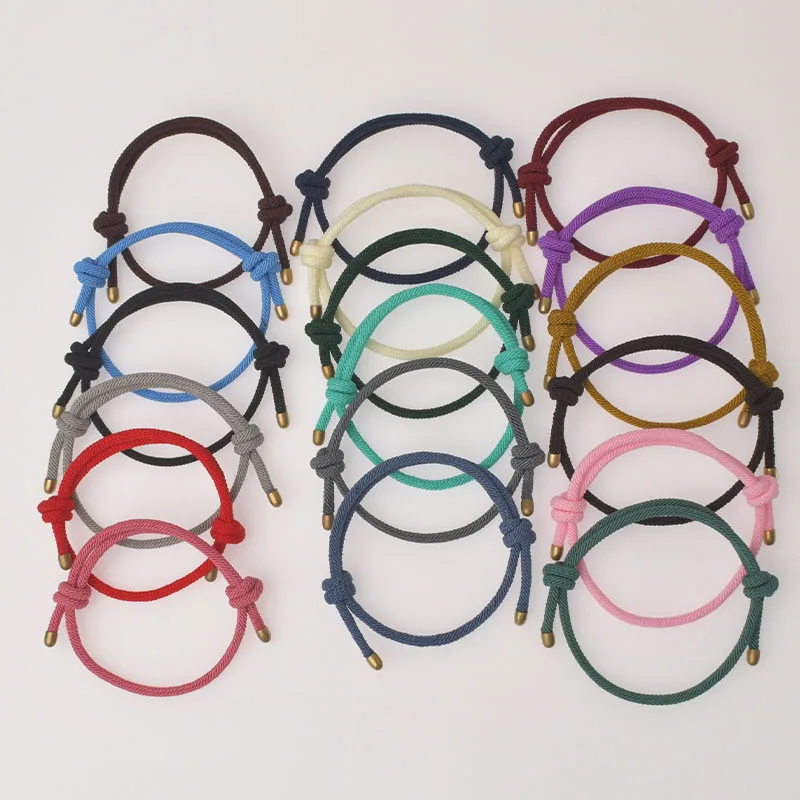 Fashion Bracelet Fashion Jewelry Handmade Woven Milan Rope Bracelets Mens Women Adjustable Rope Couple Braclet For Making DIY Accessories 10PCS